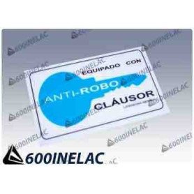 REF . 5281 PEGATINA CLAUSOR ANTIRROBO.