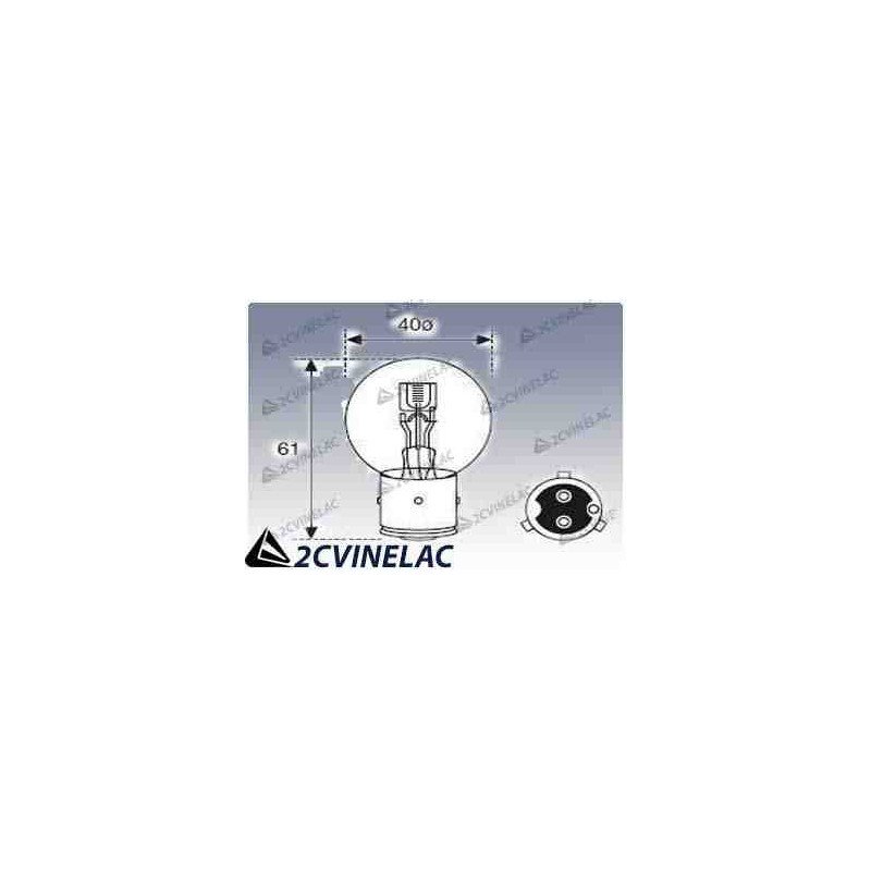 REF 4927. BOMBILLA 6V 35W BLANCA (MARSHAL).