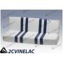 REF 4641. ASIENTO TRASERO BLANCO Y AZUL.