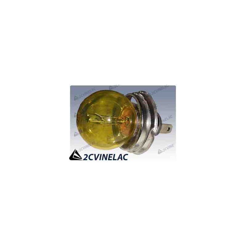 REF 4977. BOMBILLA EUROPEA 6V 45-40W AMARILLA CON VENTANA PARA LAGRIMA.
