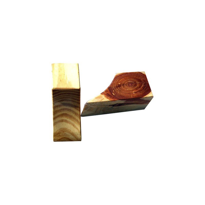 REF 2494. CALZA RUEDA DE MADERA.