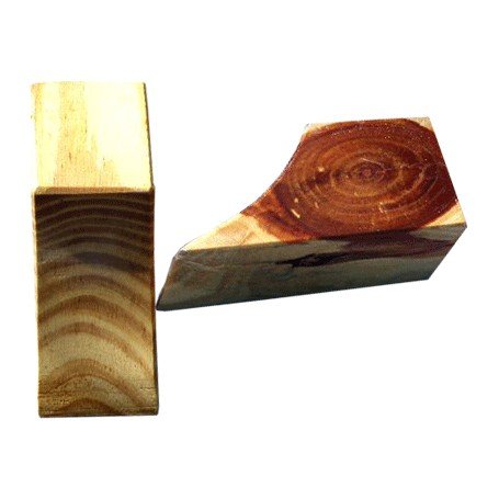 REF 2494. CALZA RUEDA DE MADERA.