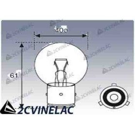 REF 1092. BOMBILLA 12V 40/45W(MARCHAL).