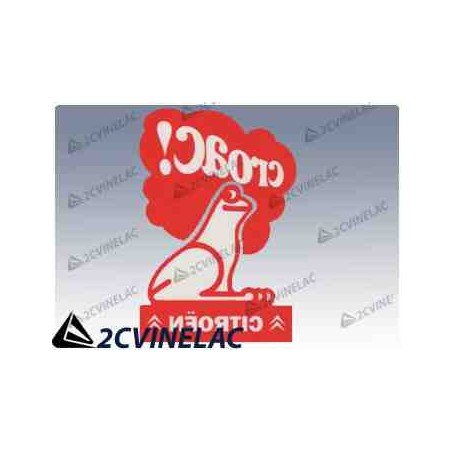REF 2519. PEGATINA PARA CRISTAL CON RANA 115 x 80 mm.