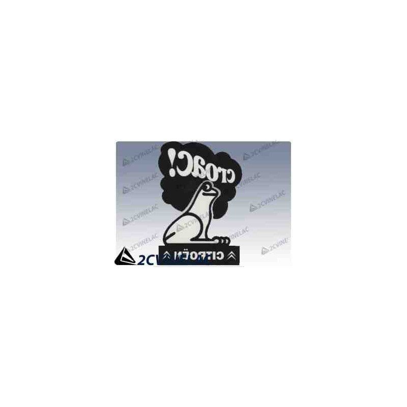 REF 2523. PEGATINA PARA CRISTAL CON RANA NEGRA 115 x 80 mm.