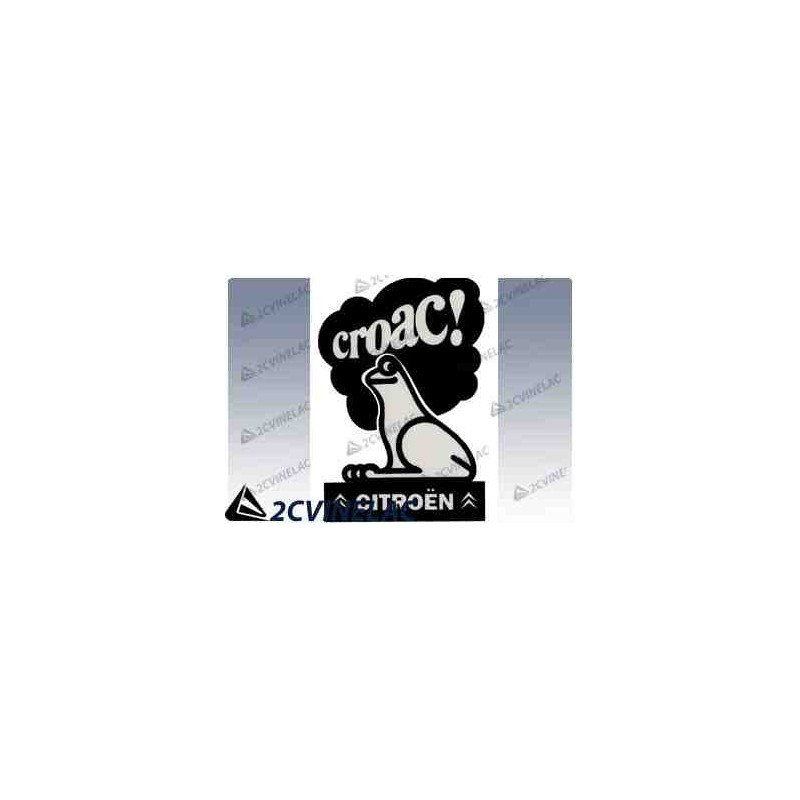 REF 2524. PEGATINA CON RANA NEGRA 115 x 80 mm.