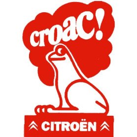 REF 2525. PEGATINA CON RANA ROJA 115 x 80 mm