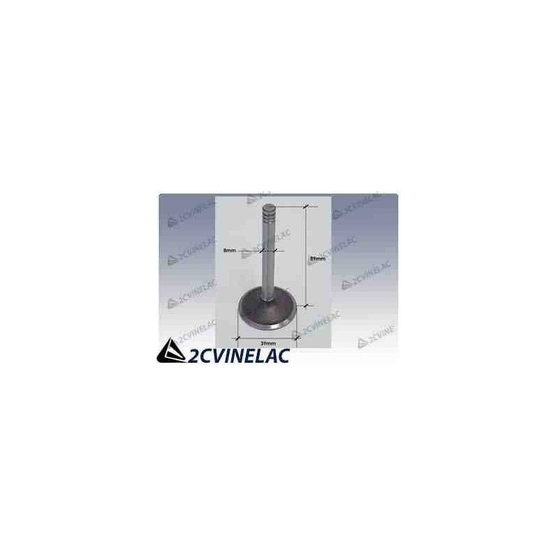 REF 3383. VALVULA DE ESCAPE 8*89*40mm (435cc año 68) 3 ranuras.