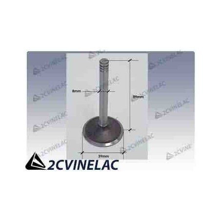 REF 3383. VALVULA DE ESCAPE 8*89*40mm (435cc año 68) 3 ranuras.