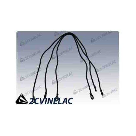 REF 1085. BANDAS ELÁSTICAS NEGRAS (x3).