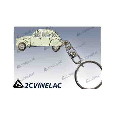 REF 3576. LLAVERO 2CV BLANCO.