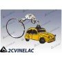REF 3697. LLAVERO 2CV AMARILLO.
