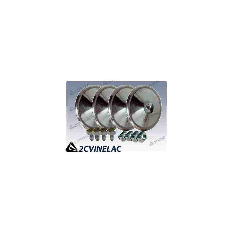 REF 3762. JUEGO TAPACUBOS CON TORNILLO Y TUERCA ACERO INOXIDABLE.