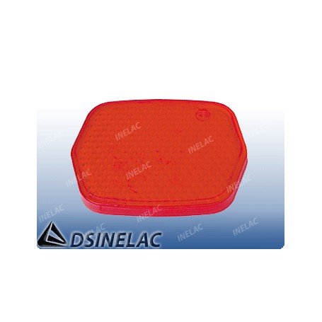 REFLECTOR HEXAGONAL ROJO