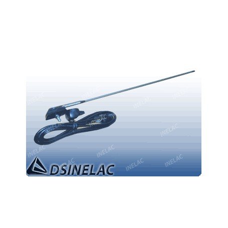 ANTENA CROMADA CON MUELLE.
