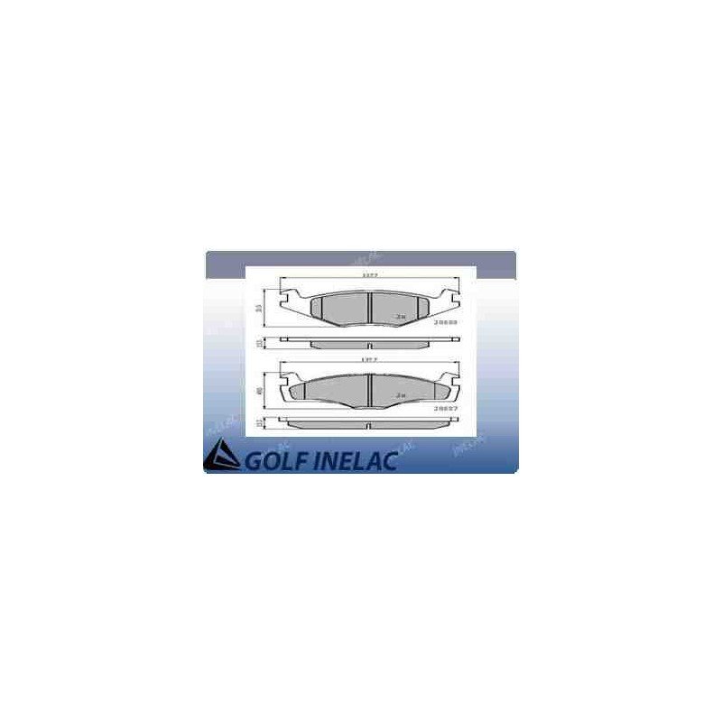 G129. JUEGO PASTILLA FRENO DELANTERO.