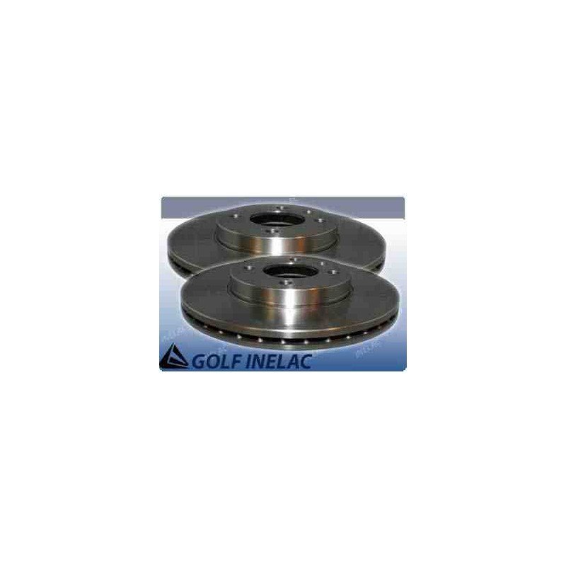 G131. JUEGO DISCOS DE FRENO DELANTERO VENTILADO 256mm.