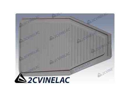 REF 4637. EMBELLECEDOR VOLANTE BLANCO.