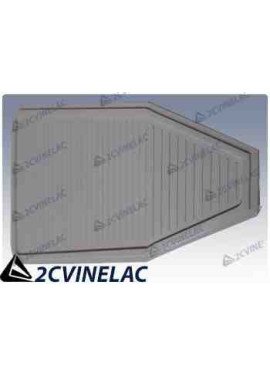 REF 4637. EMBELLECEDOR VOLANTE BLANCO.