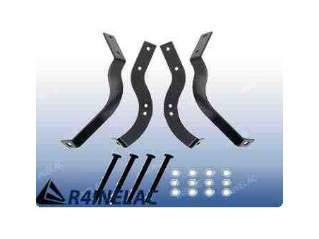 REF 7261. JUEGO SUJECION PARACHOQUES TRASERO R4.