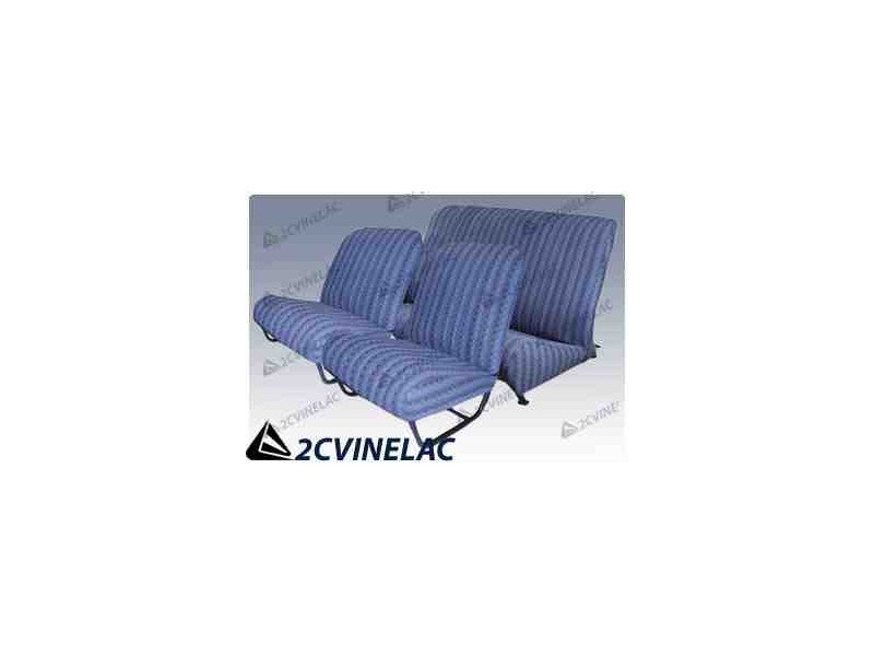 REF 3146. JUEGO FUNDAS CON FALDON DAMERO AZUL ASIMETRICA