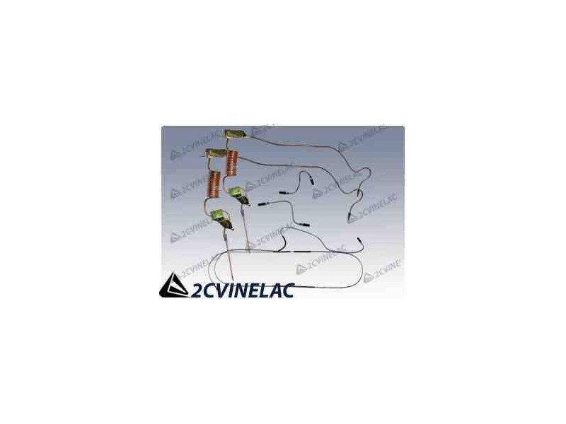 REF 229. JUEGO DE TUBOS DE FRENO DE TAMBOR COMPLETO.