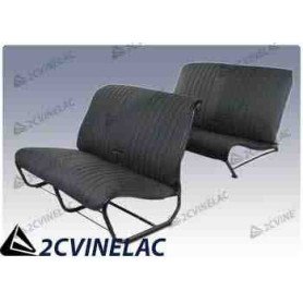 REF 25. JUEGO FUNDAS SKAI NEGRA PARA BANCO DELANTERO SIN FALDON.