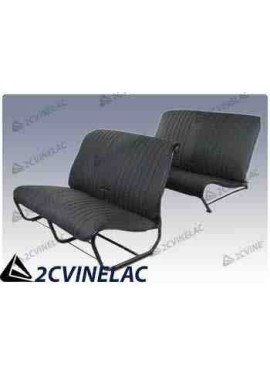 REF 25. JUEGO FUNDAS SKAI NEGRA PARA BANCO DELANTERO SIN FALDON.