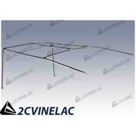 REF 620 ESTRUCTURA COMPLETA CAPOTA MEHARI INOX.