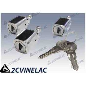 REF 3578. JUEGO 3 BOMBINES CON LLAVE DYANE.