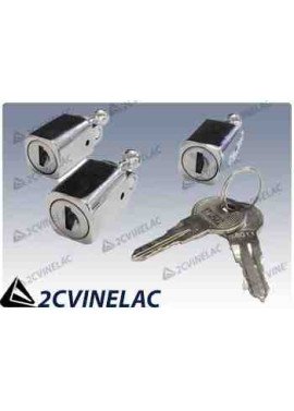 REF 3578. JUEGO 3 BOMBINES CON LLAVE DYANE.