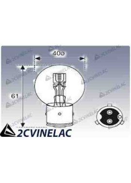 REF 4926. BOMBILLA 6V 35/35W BLANCO (MARSHAL).