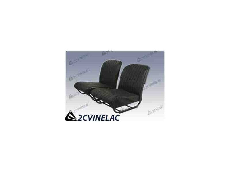 REF 4844. JUEGO TAPICERIA PARA DOS ASIENTOS DELANTEROS PARA AK EN SKAY NEGRO.