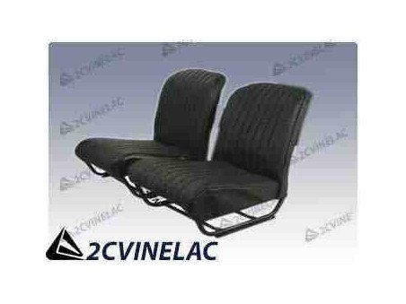 REF 4844. JUEGO TAPICERIA PARA DOS ASIENTOS DELANTEROS PARA AK EN SKAY NEGRO.