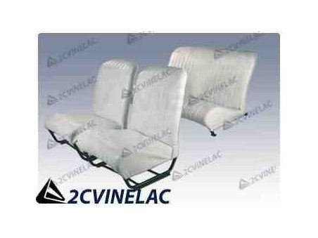 REF 3539. JUEGO FUNDAS CON FALDON BLANCO SIMETRICO.