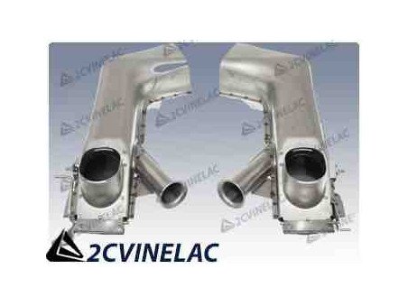 REF 4907. PAREJA DE INTERCAMBIADOR DE AIRE ACERO INOXIDABLE (BURTON).