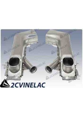 REF 4907. PAREJA DE INTERCAMBIADOR DE AIRE ACERO INOXIDABLE (BURTON).