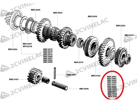 REF 3087. ARANDELA ESPESOR (3,01)