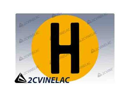 REF 4644. PEGATINA H (historico).