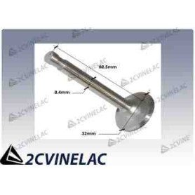 REF 3385. VALVULA DE ESCAPE 8,4*88,5*32 (425cc 1963-) 1 ranura. 2