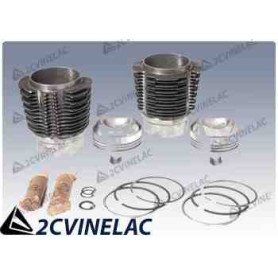REF 3853. JUEGO DE 2 CILINDROS CON PISTON MOTOR 652cc BIG BORE (BURTON).