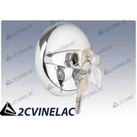 REF 4449. TAPON GASOLINA CROMADO CON LLAVE CITROËN.