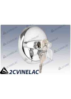 REF 4449. TAPON GASOLINA CROMADO CON LLAVE CITROËN.
