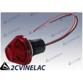 REF 626. TESTIGO/INDICADOR BATERIA (LUZ LED) PARA 2CV, MEHARI, DYANE, ACADIANE,AMI.