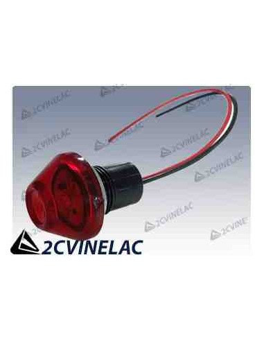 REF 626. TESTIGO/INDICADOR BATERIA (LUZ LED) PARA 2CV, MEHARI, DYANE, ACADIANE,AMI.