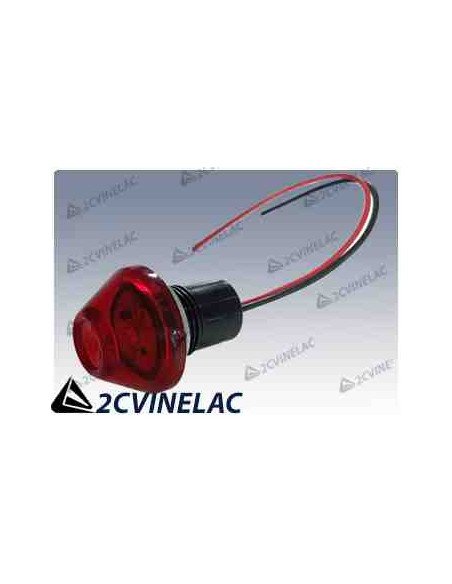 REF 626. TESTIGO/INDICADOR BATERIA (LUZ LED) PARA 2CV, MEHARI, DYANE, ACADIANE,AMI.