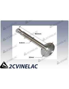 REF 3385. VALVULA DE ESCAPE 8,4*88,5*32 (425cc 1963-) 1 ranura. 2