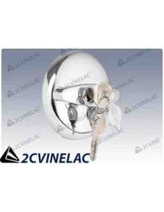 REF 4449. TAPON GASOLINA CROMADO CON LLAVE CITROËN.