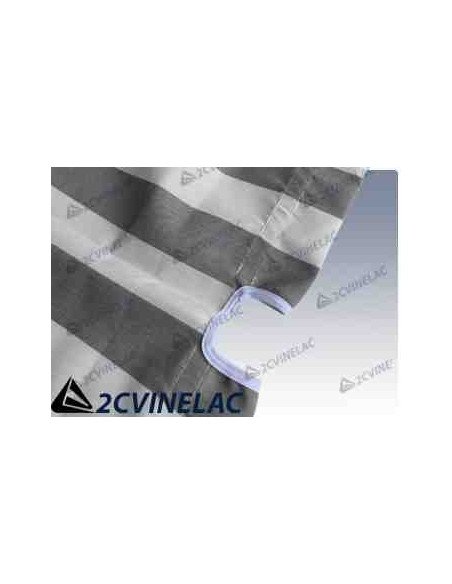 REF 4612. TOLDILLO CAPOTA GRIS Y BLANCO.
