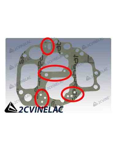 REF 857. JUNTA CARBURADOR DOBLE CUERPO DYANE.